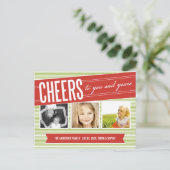 あなたおよびあなたのへの応援%PIPE%の休日の写真カード シーズンポストカード (スタンド正面)