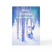 あなたおよびあなたの家族のカスタムな詩のクリスマスのキツネ