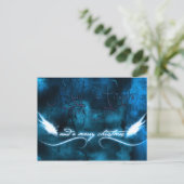 あなたおよびメリークリスマス上の5月の天使の腕時計 シーズンポストカード (スタンド正面)