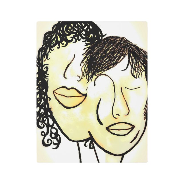 あなたおよび私 メタルプリント (正面)