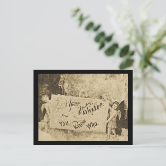 あなたからのあなたのバレンタインはだれをヴィンテージか知っています シーズンポストカード (スタンド正面)