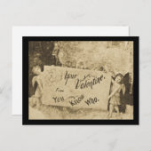 あなたからのあなたのバレンタインはだれをヴィンテージか知っています シーズンポストカード (正面/裏面)