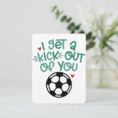 あなたからキックが止まらない | 面白いサッカーの駒デザイン シーズンカード (スタンド正面)