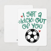 あなたからキックが止まらない | 面白いサッカーの駒デザイン シーズンカード (正面/裏面)