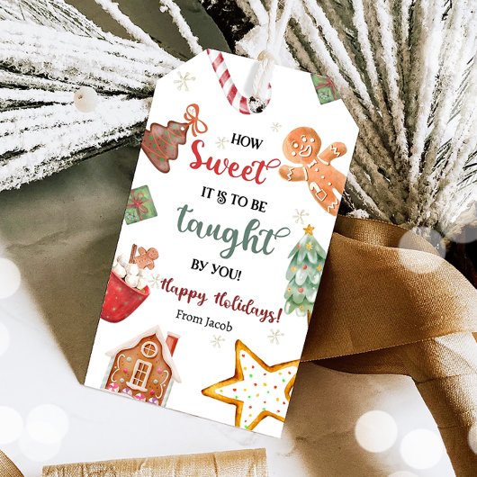 あなたから教えていただくのは本当に嬉しいことですね ギフトタグ