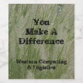 あなたがいてくれて砂漠の草にも感謝している ワインラベル (シングルラベル)