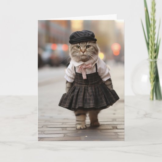 あなたがいないとダメなのよ、ねこちゃんの挨 カード (正面)