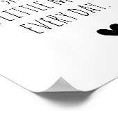 あなたがいるから Typography ハート ポスター (角)