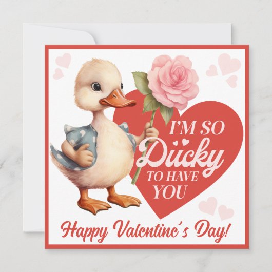 あなたがいることがとても嬉しいバレンタインデー シーズンカード (正面)