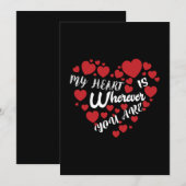 あなたがいる場所が私の心は バレンタイン 招待状 (正面/裏面)