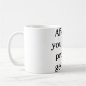 あなたがおそらく始めるべきであるこれ後 コーヒーマグカップ (左)