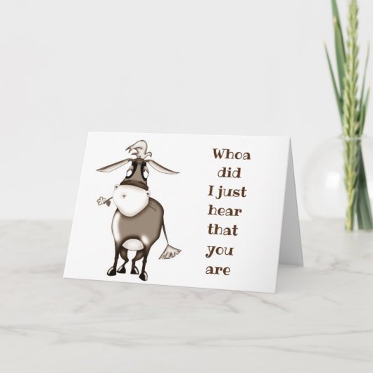 あなたがお引き取りになるニュースを聞いた**退職する" カード (正面)