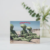 あなたがここにいたことを望むエイリアンビーチ ポストカード (スタンド正面)