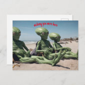 あなたがここにいたことを望むエイリアンビーチ ポストカード (正面/裏面)