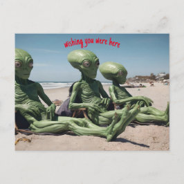 あなたがここにいたことを望むエイリアンビーチ ポストカード