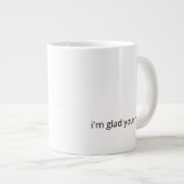 あなたがここにいてくれて嬉しい – 優しいサポート コーヒーマグ ジャンボコーヒーマグカップ (正面右)