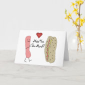 あなたがそんなに梳くホットドッグの失敗 カード (黄色い花)