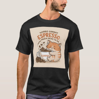 あなたがどれだけ大切かはエスプレッソでも言葉にできない! Tシャツ