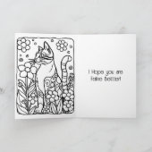 あなたがより元気でいることを願う | お見舞い カード (内部)