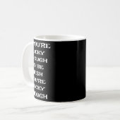 あなたがアイルランド人であるほど幸運 Funny St Patric コーヒーマグカップ (正面左)