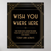 あなたがアールデコブラック金ゴールドの ポスター (正面)