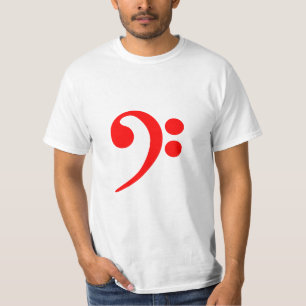 あなたがカスタマイズことができるように準備ができた赤いヘ音記号のTシ Tシャツ