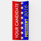 あなたがカスタマイズ政治旗 横断幕 (縦)