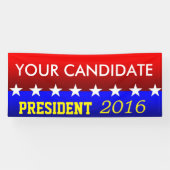 あなたがカスタマイズ政治旗 横断幕 (横)