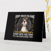 あなたがキングおもしろいチャールズSの軽食 カード (黄色い花)