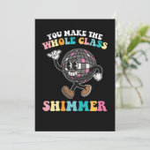 あなたがクラス全体を輝かせている、かっこいいレトロ 招待状 (スタンド正面)