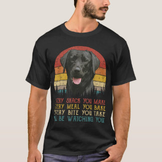 あなたがドッグシャツブラックラブラドールリターを作るすべてのスナック Tシャツ