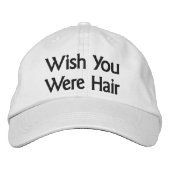 あなたがヘアベースボールキャップだったらいいのに 刺繍入りキャップ (正面)