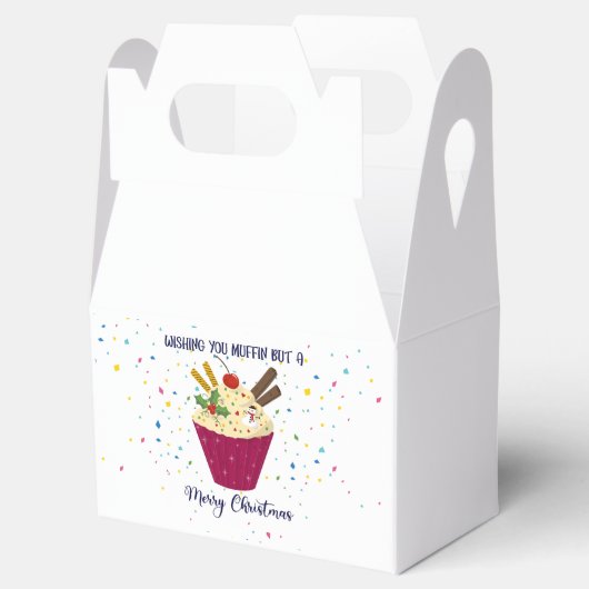 あなたがマフィンを持っていてくれて、ただ愉快なクリスマスカードのクラス フェイバーボックス (オープン)