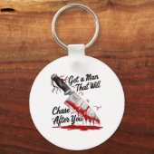 あなたがミームホールの後を追いかける男おもしろいを手に入れる キーホルダー (正面)