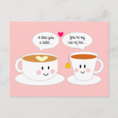 あなたがラテのポストカードのように ポストカード (正面)