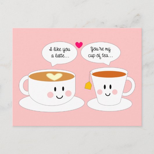 あなたがラテのポストカードのように ポストカード (正面)