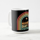 あなたがレトロアンチトランプに投票した日がある コーヒーマグカップ (正面左)