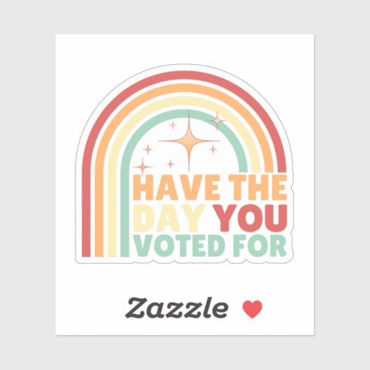 あなたがレトロアンチトランプに投票した日がある シール (シート)