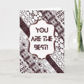あなたが一番だ!レトロジオ教師への感謝と賞賛 カード (正面)