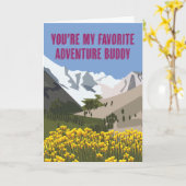 あなたが一番の冒険仲間だ カード (黄色い花)