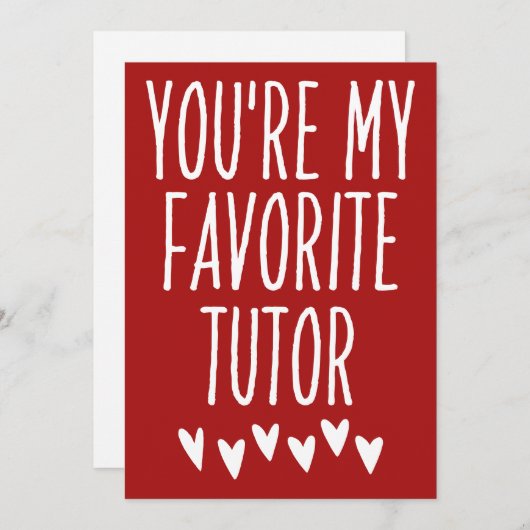 あなたが一番好きな家庭教師 面白いバレンタインデー シーズンカード (正面/裏面)