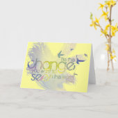 あなたが世界で見たいと思う変更があって下さい カード (黄色い花)