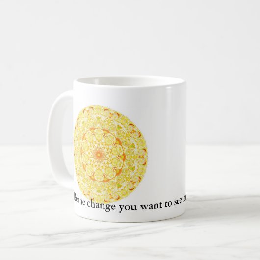 あなたが世界で見たいと思う変更があって下さい。 Gandi コーヒーマグカップ (正面左)