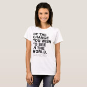 あなたが世界で見たい変更があって下さい Tシャツ (正面フル)