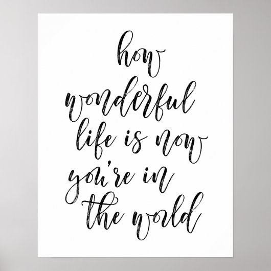 あなたが世界にいる今、人生はどれほど素晴らしいか ポスター (正面)