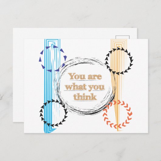 あなたが何であっ考えて、引力の引用文の法則 ポストカード (正面/裏面)