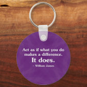 あなたが何を行うことは違いを作ることができる2 キーホルダー (正面)