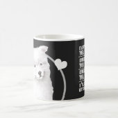 あなたが作るすべてのスナックをサモイド犬 コーヒーマグカップ (中央)