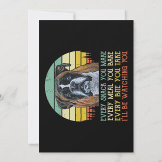 あなたが作るすべてのスナックBoxer犬おもしろい犬ママパパ シーズンカード