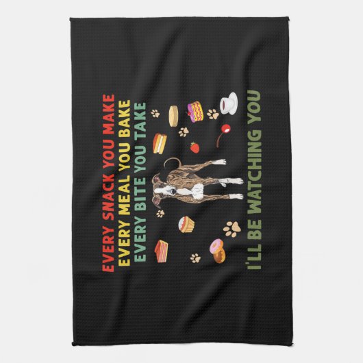 あなたが作るすべての食事を作るすべてのおやつイタリアン キッチンタオル (縦)